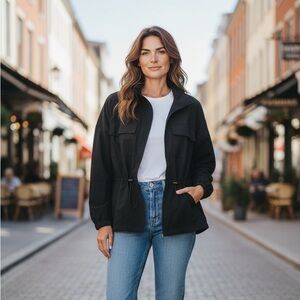 Old Navy Women's Black Utility Jacket